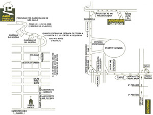 mapa pousada toca das corujas