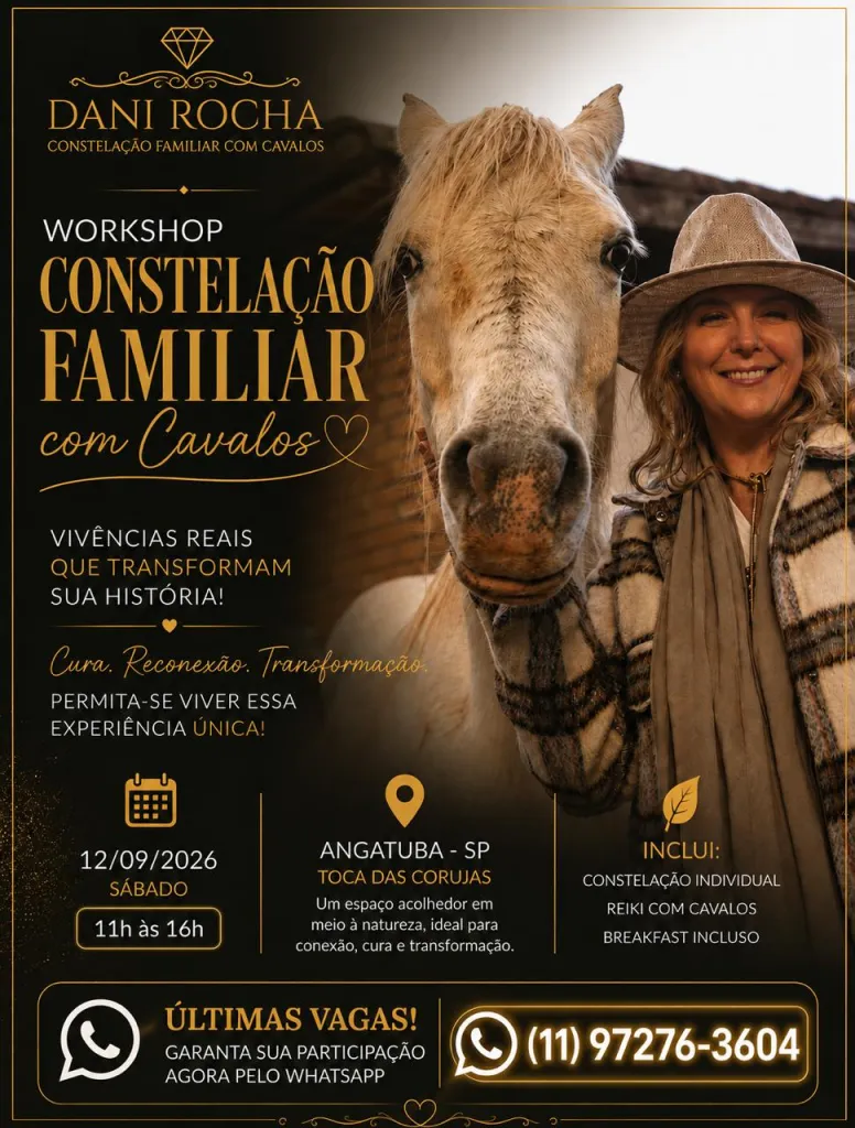 Workshop Constelação Familiar com Cavalos na Toca das Corujas